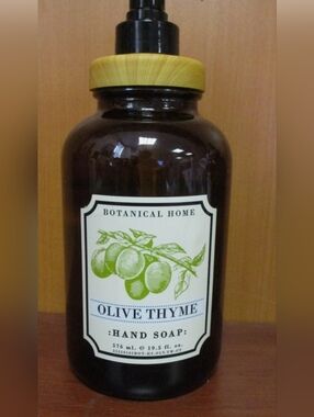 Botanical Home Olive Thyme Hand Soap (Glass swap bottle)